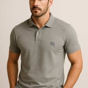 PR3 SS 03A || Grey || 100% Cotton Polo T-Shirt