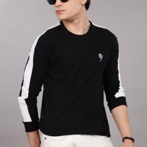 RFS010 || Party Black || Round Neck Full Sleeve T-Shirt