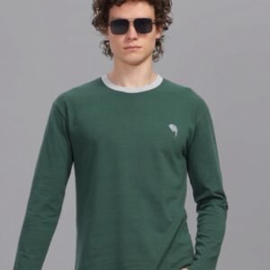 RFS002 || Green || Round Neck Full Sleeve T-Shirt