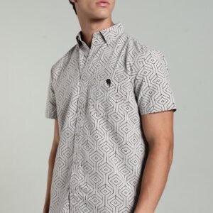 LS 002 || Grey Print|| Half Sleeve Shirt