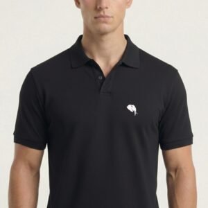 PR3 SS 007-B||BLACK || 100% Cotton Polo T-Shirt
