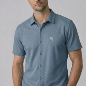 TS001 ||ICE BLUE|| Half Sleeve Shirts || 100% Cotton