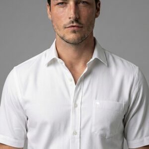 LS 004 || WHITE|| Half Sleeve Shirt